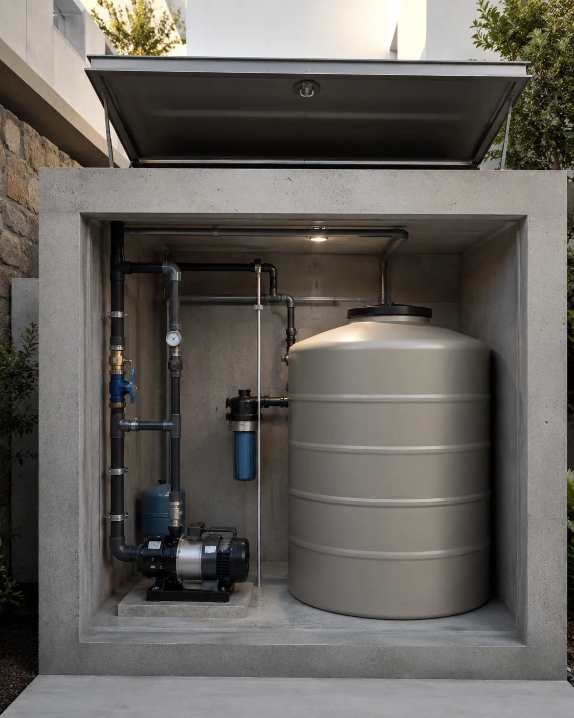 Almacenamiento de agua — cisternas